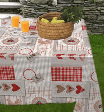 Poules rouge